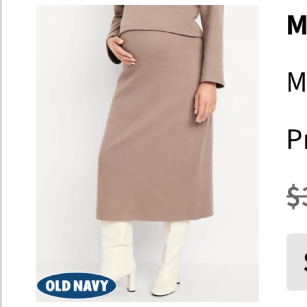 Old Navy Women's Maxi Skirt - Taupe
